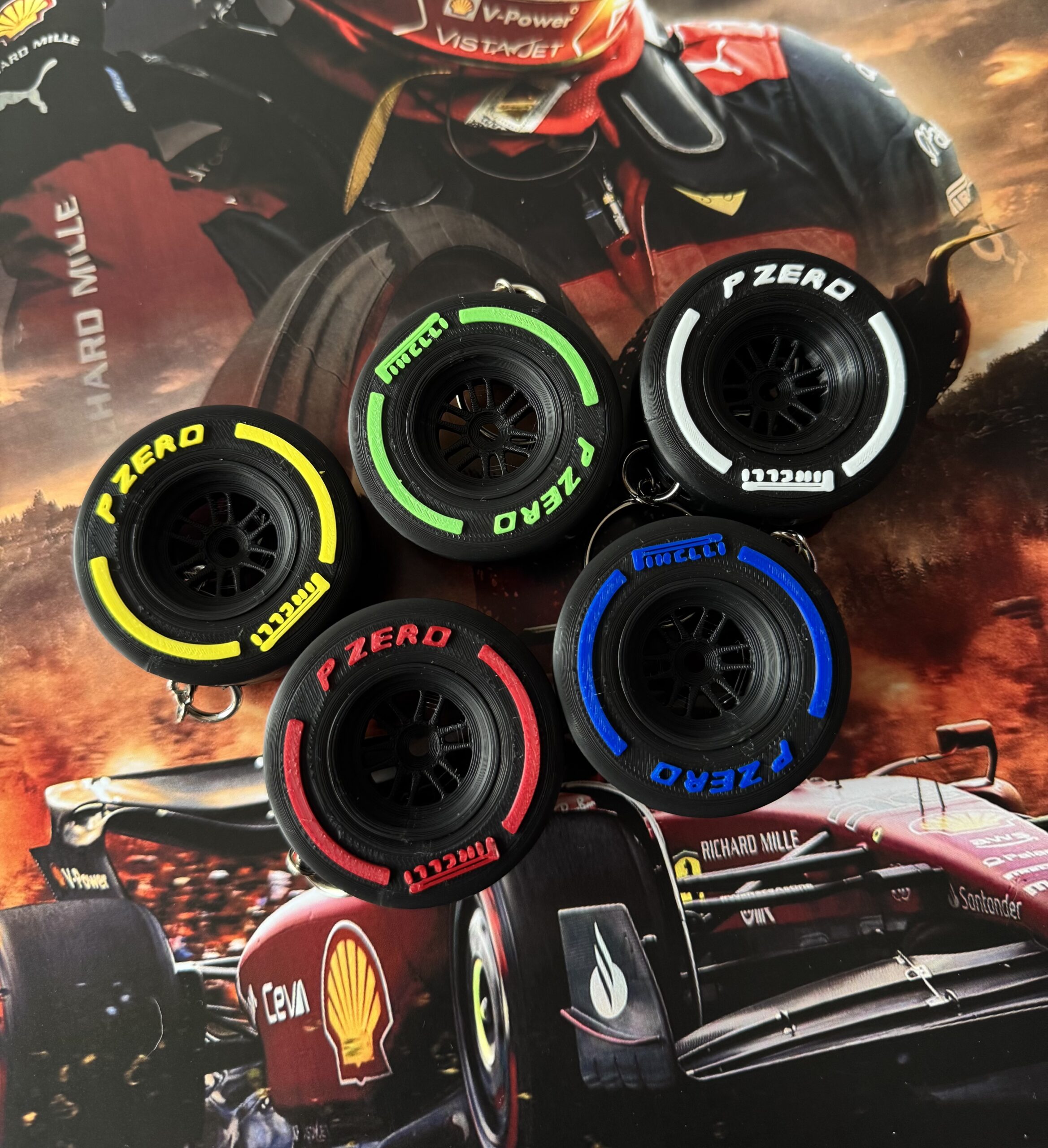 LLavero Neumáticos Formula 1 Pirelli Pzero