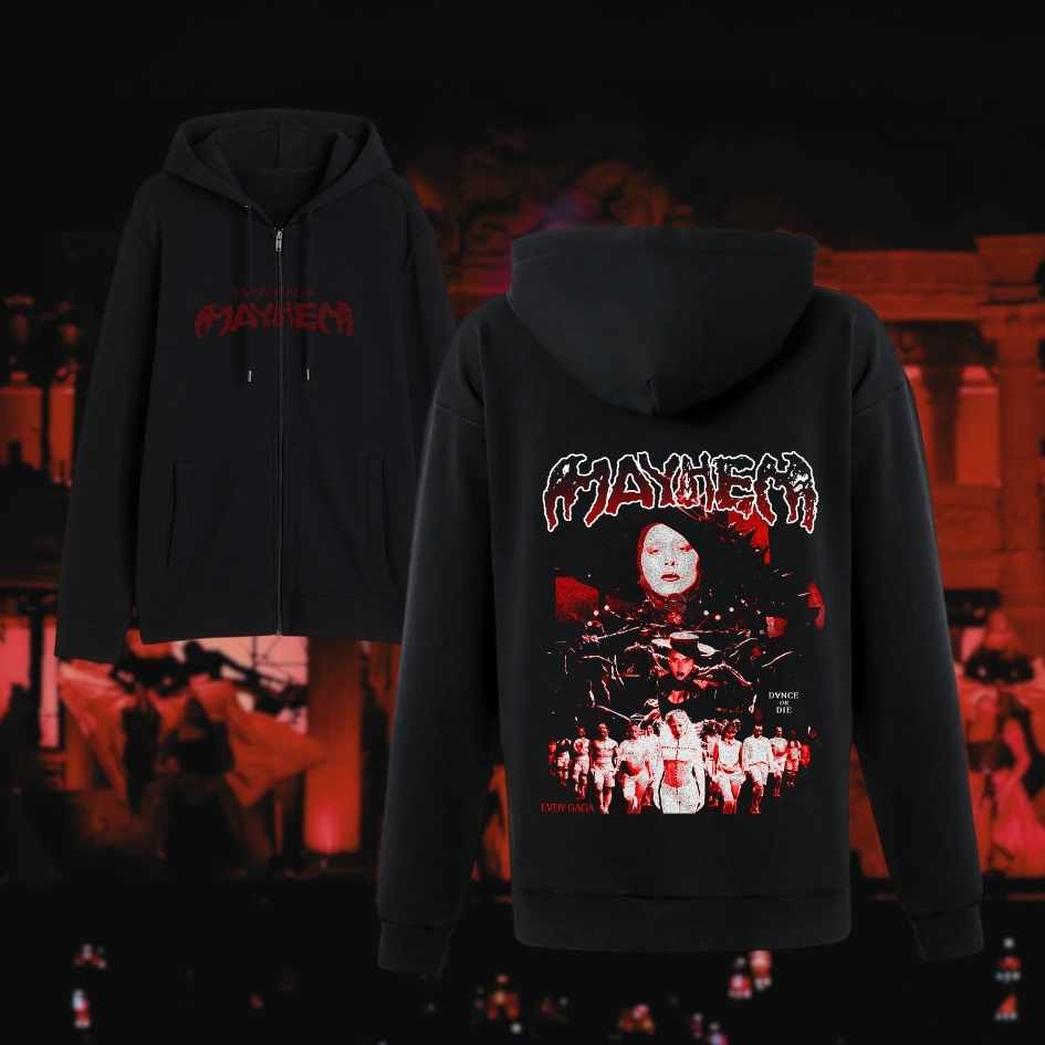 Sudadera Oficial Lady Gaga Mayhem Cross - Algodón, Corte Clásico, Merchandising Auténtico De Bravado