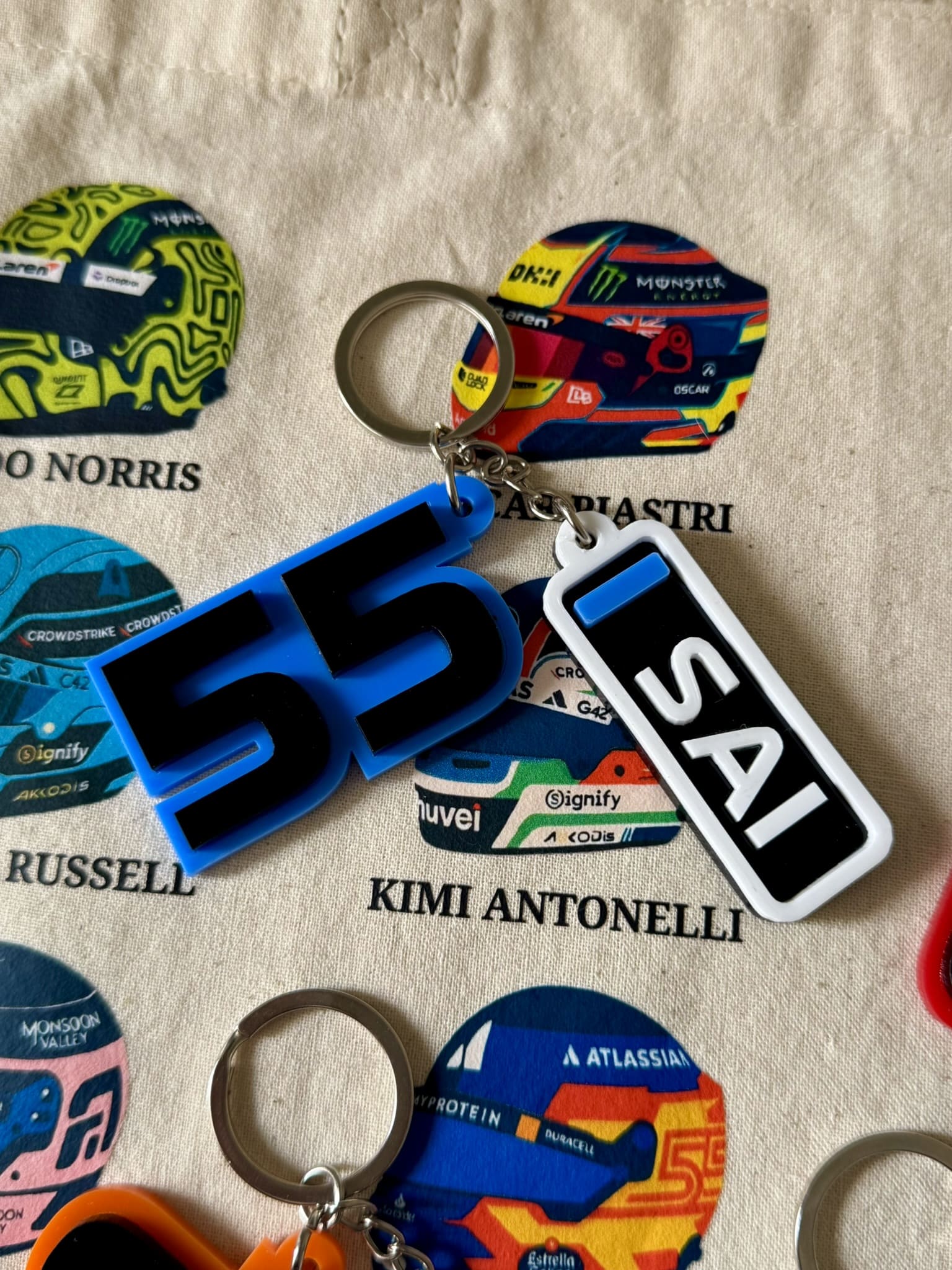 Llavero Piloto Formula 1 Acrilico - Imagen 3