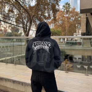 Poleron Arirang Tour BTS Acid Wash Boxy Fit